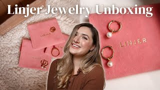 Linjer Jewelry Unboxing & First Impressions - Gold Vermeil Jewelry Haul | My First Sponsored Collab!