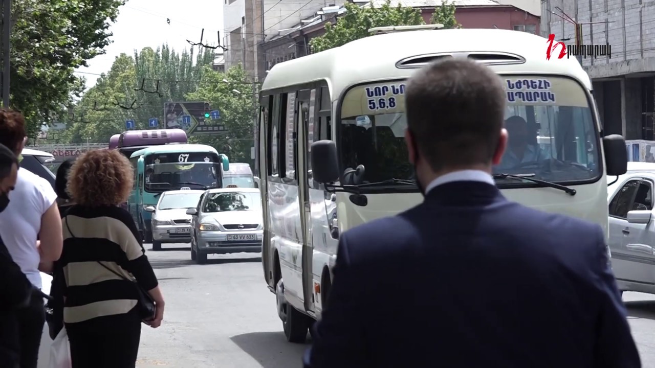 Անհարմար է էս շոգին դիմակով. վարորդները դժգոհում են. տրանսպորտը նորից գործում է