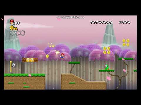 Newer Super Mario Bros Wii Low% Run - 4-3 Cherry Falls