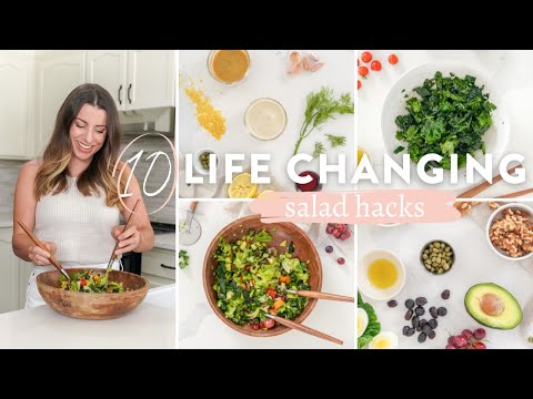 10 *LIFE CHANGING* SALAD HACKS | How To Make Salads That Don't Suck!
