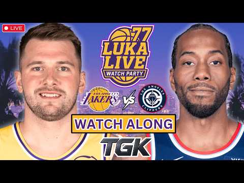 LAKERS vs CLIPPERS | Watch Along + Play by play reactions | LUKA LIVE