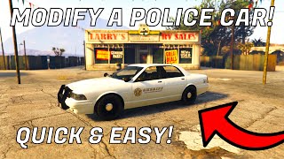 (PATHCED) How To Modify A Police Car In GTA 5 Online! (New)