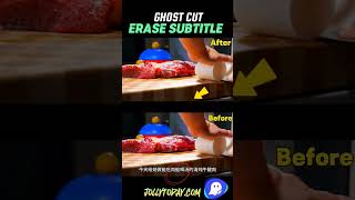 GhostCut erase subtitles in video #aitool #ghostcut #removetext