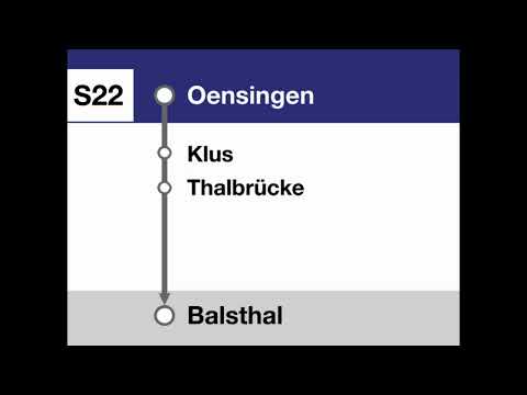 OeBB Ansagen » S22 Oensingen — Balsthal (2023) | SLBahnen