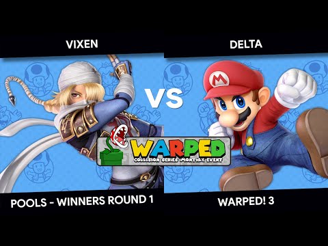 WARPED! 3 - Vixen (Sheik) vs Delta (Mario) - Pools - Winners Round 1