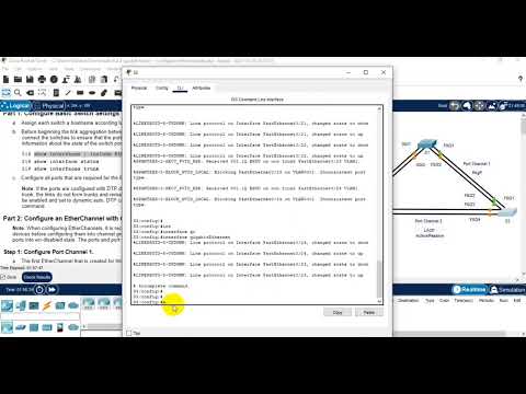 6.2.4 Packet Tracer Lab - Configure EtherChannel