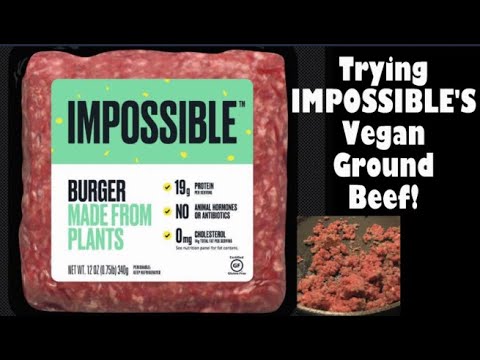 Trying IMPOSSIBLE's Vegan Ground Beef!