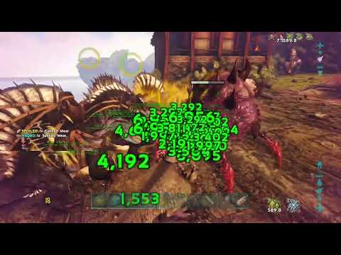 Ark survival evolved - Rex and Spino army vs the center bosses