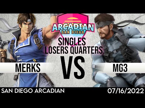 San Diego Arcadian Losers Quarters - Merks (Richter) Vs MG3 (Snake) - SSBU Tournament