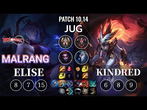 KT Malrang Elise vs Kindred Jungle - KR Patch 10.14