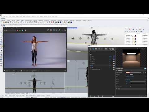VRAY RHINO Videocourse - 09 - Three Point Lighting Studio Set, Key, Fill , Back, Rim, Directionality