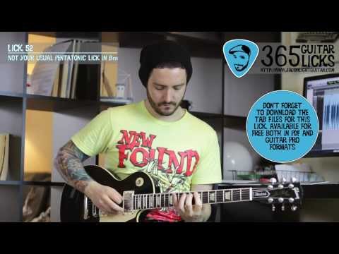 Lick 52/365 - Not Your Usual Pentatonic Lick in Bm | 365 Guitar Licks Project