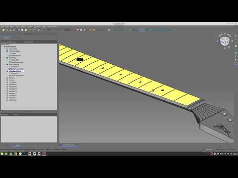 FreeCAD Guitar Modeling with MarzWorkbench