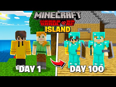 Enzo PlayZ - I Survived 100 Days on a Deserted Island in Hardcore Minecraft 1.20...