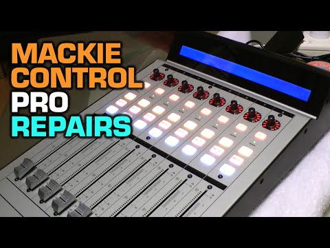 Mackie Control Pro LCD backlight repair, fader replacement, and version 4 firmware update