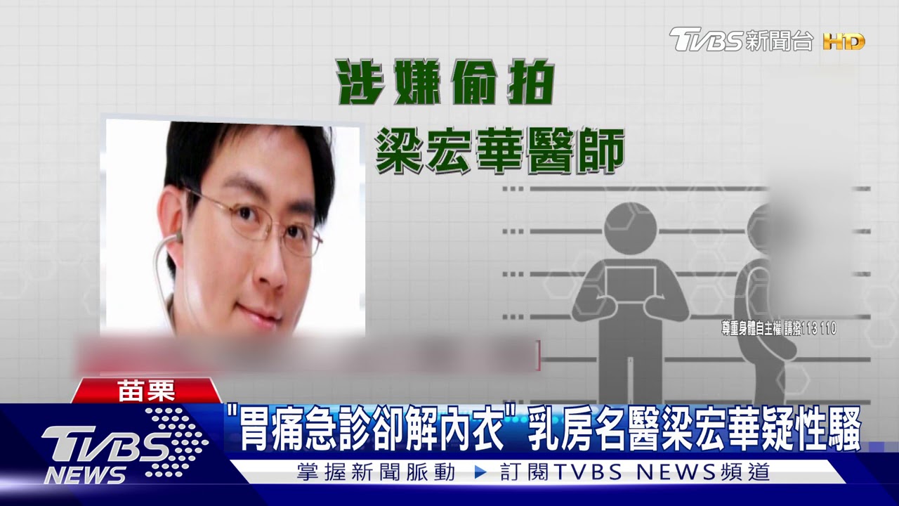「胃痛急診卻解內衣」 乳房名醫梁宏華疑性騷