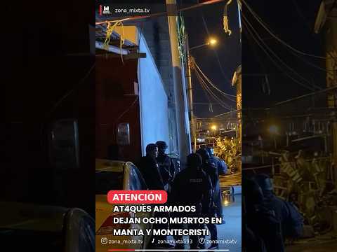 Sicar1os siembran el mi3do en Manabí: 8 as3sinados en menos de 3 horas