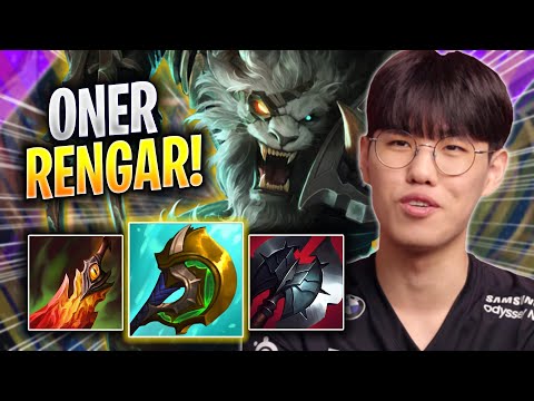 ONER CRAZY GAME WITH RENGAR! - T1 Oner Plays Rengar JUNGLE vs Lee Sin! | Season 2023