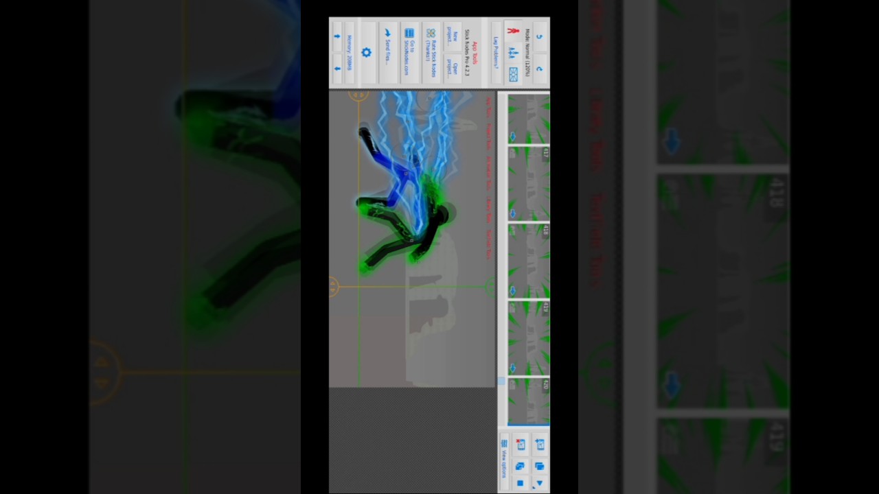 BLUE AND BROWN VS GREEN – Scene in Progress (Stick Nodes Animation) #shorts
