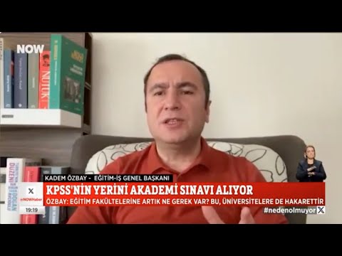 Genel Başkanımız Kadem Özbay, Milli Eğitim Bakanı Yusuf Tekin`in öğretmen atamalarında KPSS Sınavının kaldırılacağına dair açıklamalarını Now Tv`ye değerlendirdi. | EĞİTİM İŞ