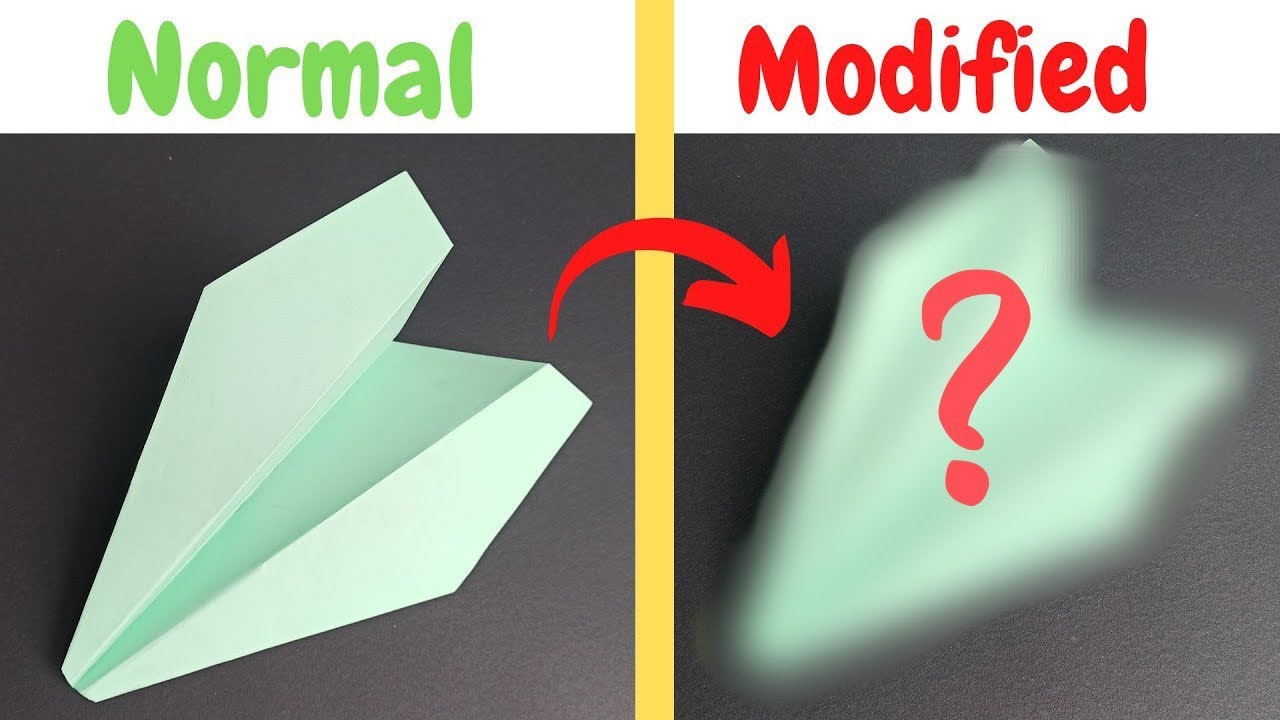 🔥 Modified paper aeroplane that goes far | बहुत दूर जाने वाला जहाज