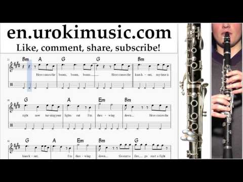 Clarinet lessons Bon Jovi - Knockout Part#2 um-352