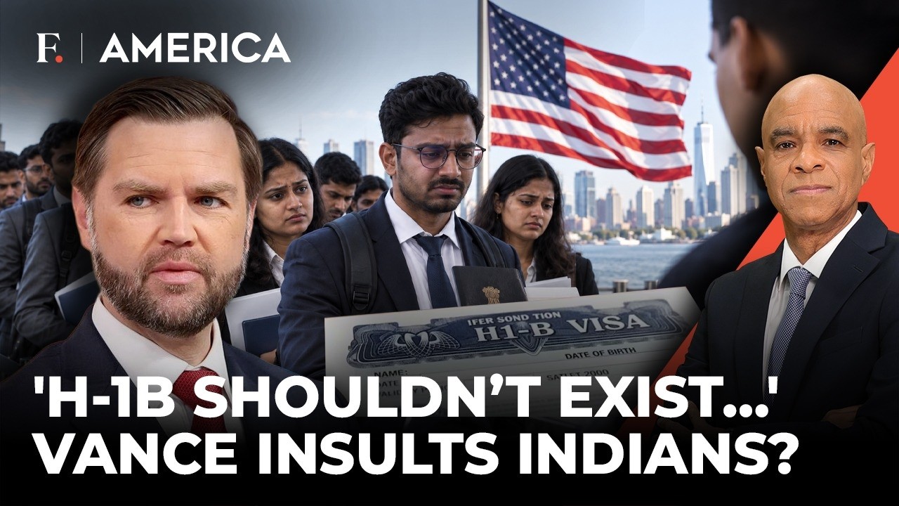 'No Cheap Labour, Only Geniuses': Vance Insults Indian H-1B Workers? | Firstpost America
