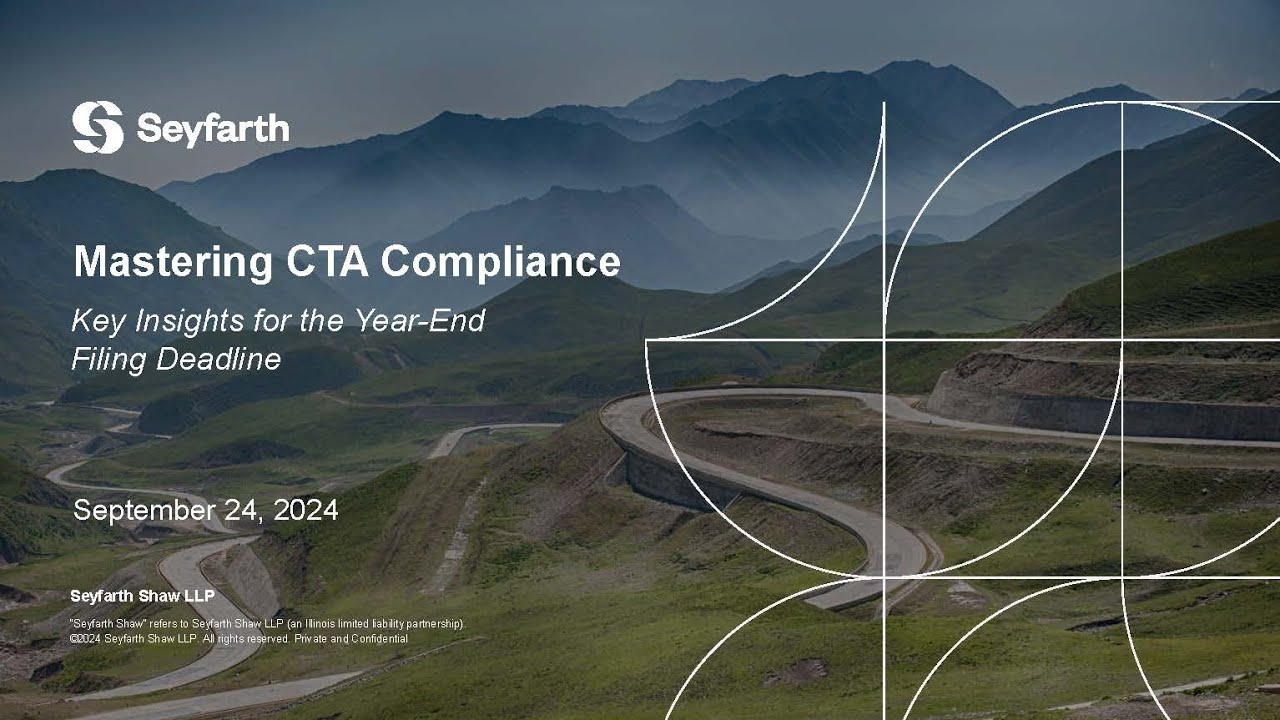 Webinar: Mastering CTA Compliance - Key Insights for the Year-End Filing Deadline