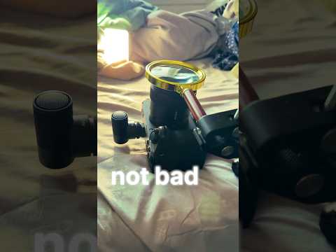 magnifying glass on lens