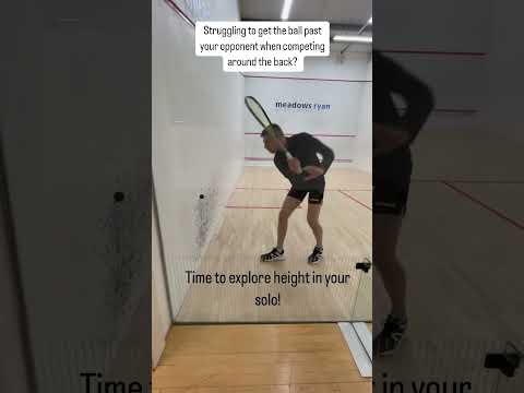 Great solo drill to get you comfortable using height off the back wall. Aggressive drive-high lift.