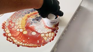The European Floetrol! SHOCKING Results! Open Cup Pour With TONS of Cells! Acrylic Pouring