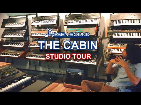 "THE CABIN" at Rosen Sound - Synth Studio Tour & Synth Demos
