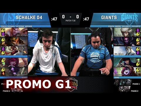 FC Schalke 04 vs Giants | Game 1 Round 2 Promotion/Relegation S8 EU LCS Spring 2017 | S04 vs GIA G1