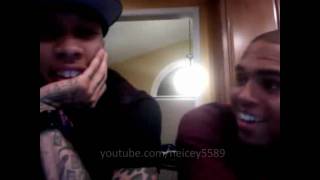 Chris brown and tyga-tatted like a mexican on Ustream | Shot by @VonMar23