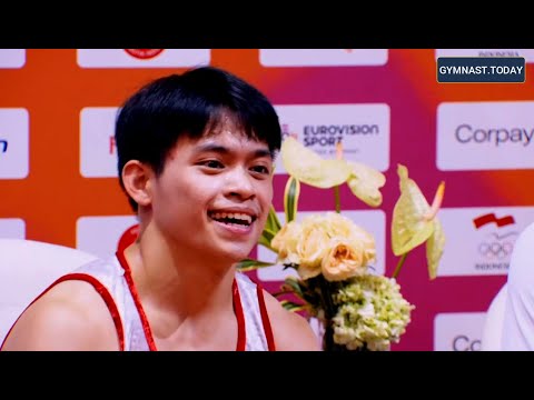 Top 3 in Men's Floor Final - 2025 Jakarta Gymnastics World Championship