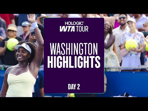 Williams turns back the clock, Osaka and Raducanu feature on Day 2 in DC | WTA Match Highlights