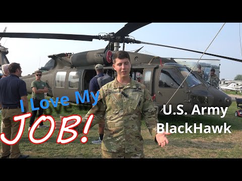 Full Technical Details on Blackhawk Helicopter of U.S. Army Pilot - EAA Airventure - 4k