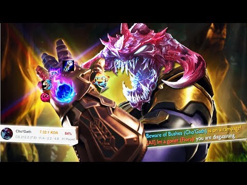 Best Cho'Gath Season 9 Build with 84% win ratio 🔥 FREE ELO CHOGATH 🔥 Cho'Gath S9 League Of Legends