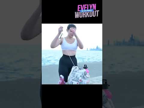 Fitness workout by the  Beach