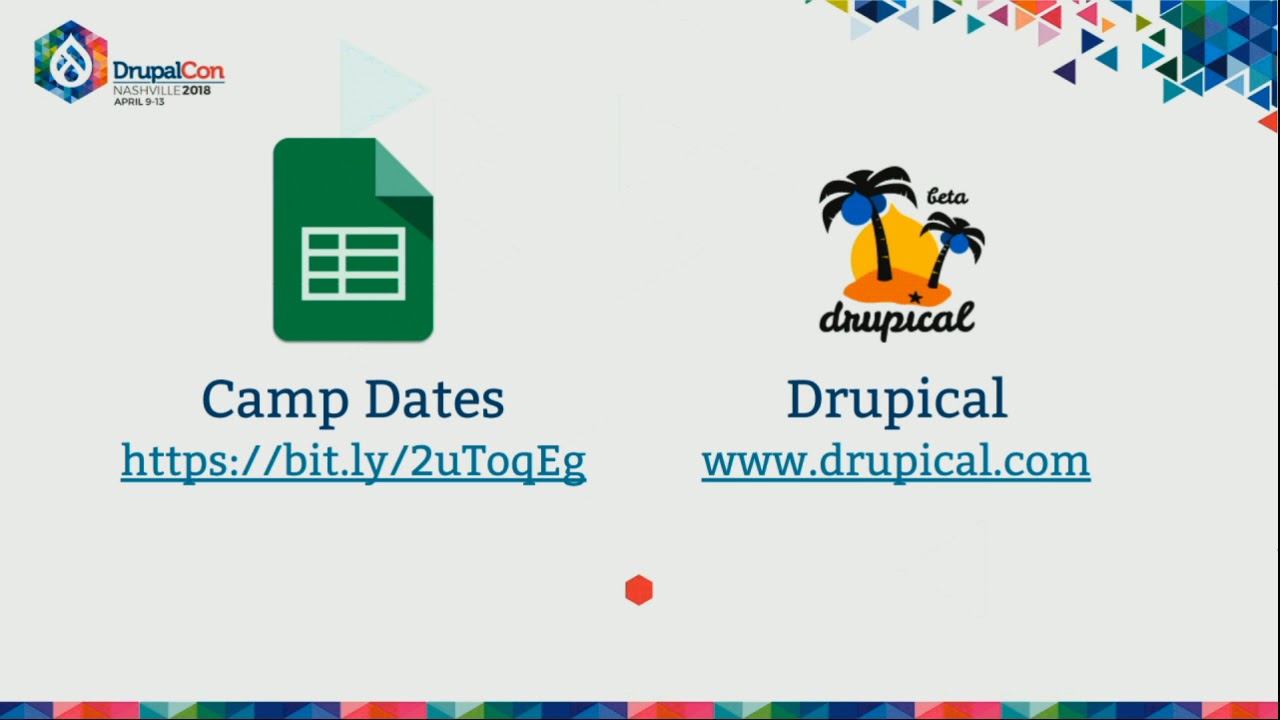 DrupalCon Nashville 2018: Community Convos: Camp Organizing