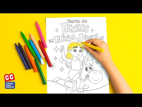 Colorea Tu Carta Al Niño Jesús - Mundo Canticuentos