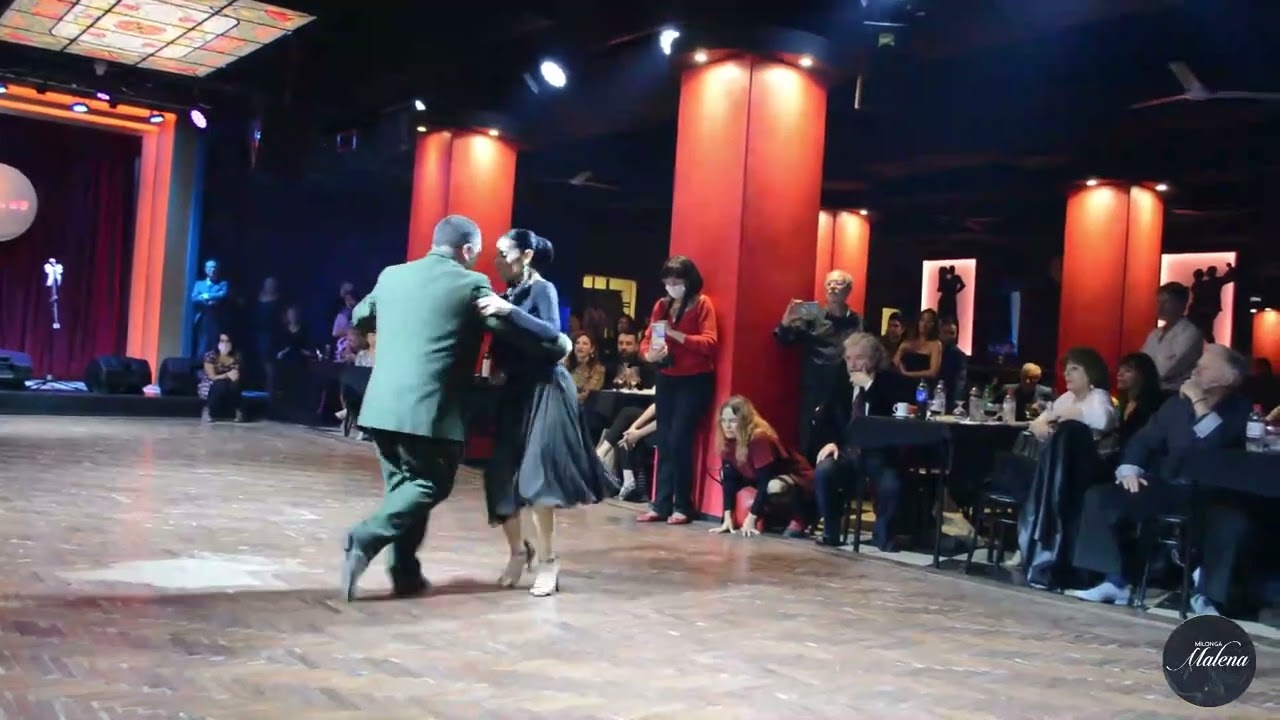 Natalia Hills y Hernán Álvarez prieto en Milonga Malena "COMO NINGUNA"!! 4/4