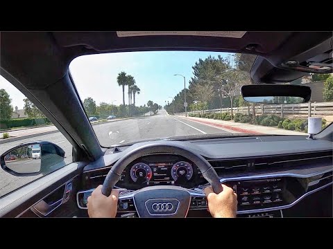 2020 Audi S6 Prestige S Sport POV Test Drive (3D Audio)(ASMR)