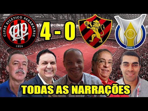Todas as narrações - Atlético-PR 4 x 0 Sport / Brasileirão 2018