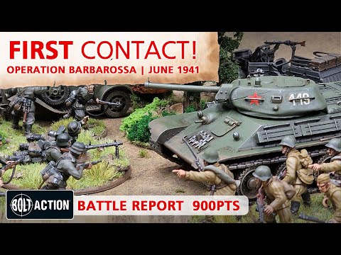 Soviets vs Germans Bolt Action Battle Report 3rd Edition 900pts | Operation Barbarossa June 1941