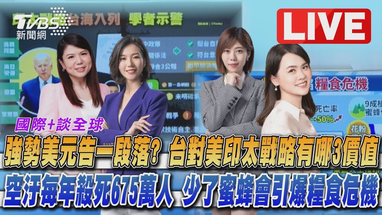 《TVBS國際+談全球》美元指數跌落神壇?蜜蜂消失恐引糧食危機
