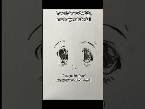 how to draw 2000s moe eyes tutorial!! #arttutorial #tradtionalart #moeartstyle #2000s #tutorial
