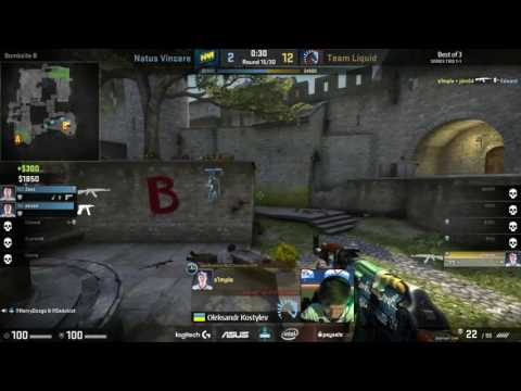 S1mple CRUSHING 1vs3 clutch | NaVi vs Liquid | ESL Cologne 2016