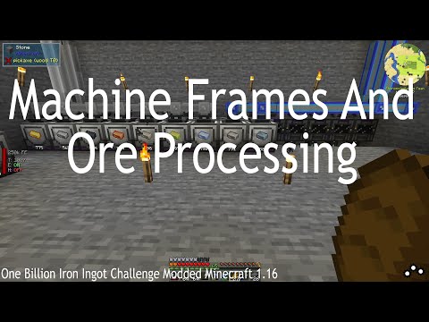 Episode 18: Industrial Foregoing Machine Frame Production And Automatic Ore Processing