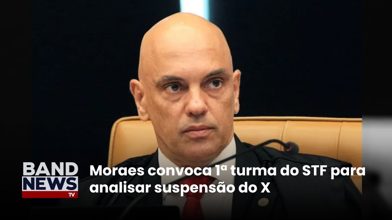 STF convoca plenário virtual para analisar suspensão do X no Brasil | BandNews TV
